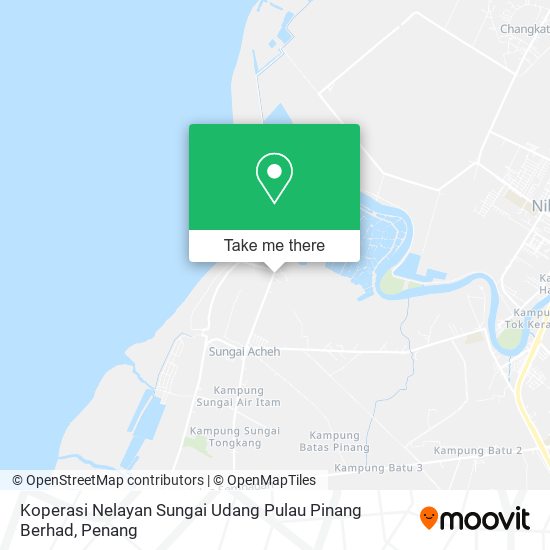 Peta Koperasi Nelayan Sungai Udang Pulau Pinang Berhad