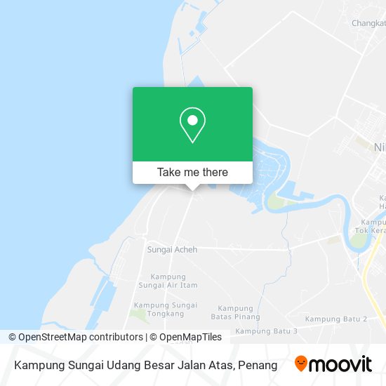 Peta Kampung Sungai Udang Besar Jalan Atas