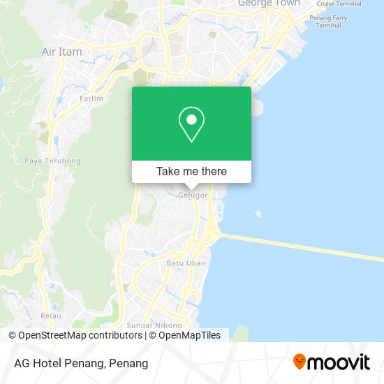 Peta AG Hotel Penang