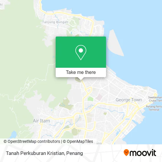 Tanah Perkuburan Kristian map