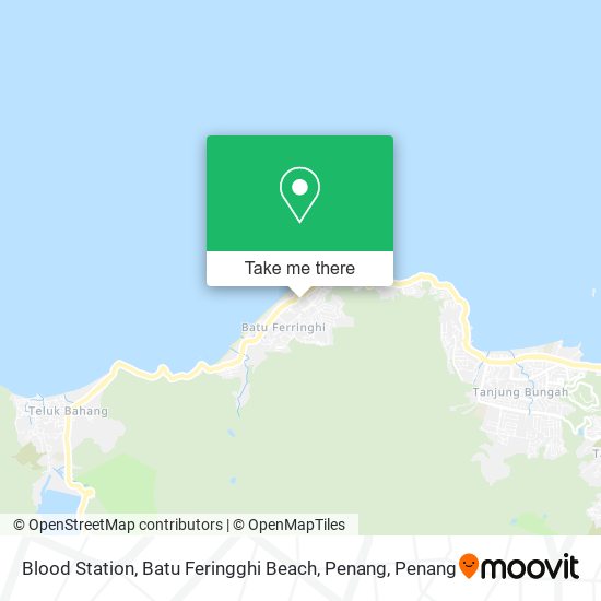 Blood Station, Batu Feringghi Beach, Penang map