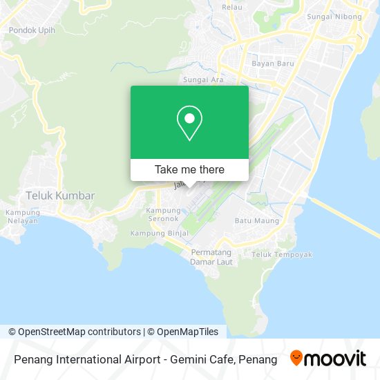 Penang International Airport - Gemini Cafe map