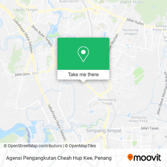 Agensi Pengangkutan Cheah Hup Kee map