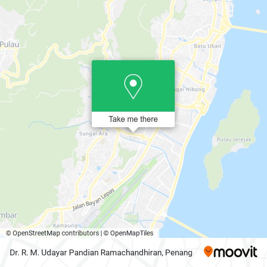 Dr. R. M. Udayar Pandian Ramachandhiran map