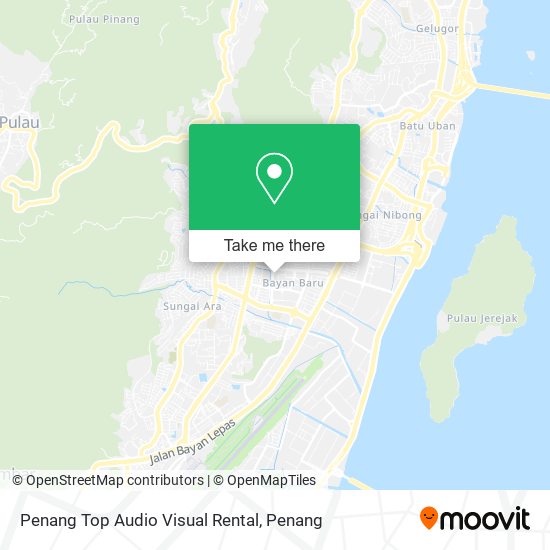 Penang Top Audio Visual Rental map