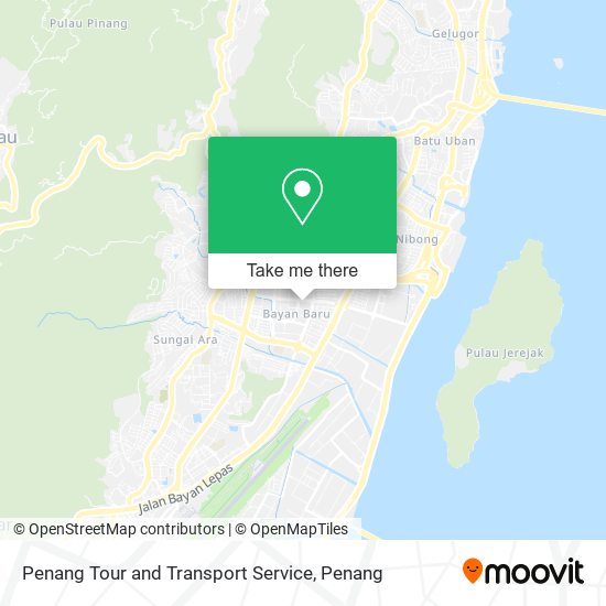 Penang Tour and Transport Service map