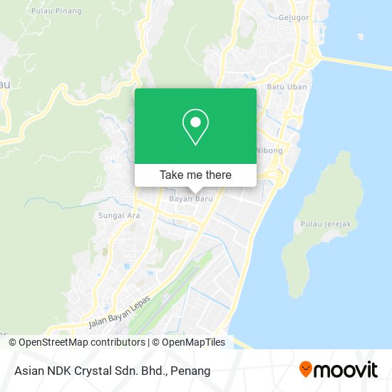 Peta Asian NDK Crystal Sdn. Bhd.