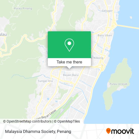 Malaysia Dhamma Society map