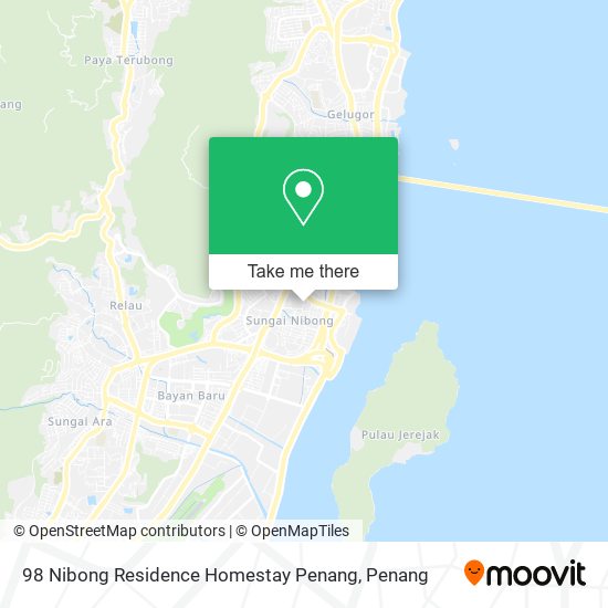 Peta 98 Nibong Residence Homestay Penang