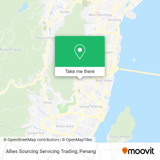 Allies Sourcing Servicing Trading map