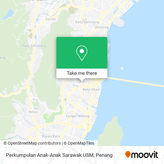Perkumpulan Anak-Anak Sarawak USM map