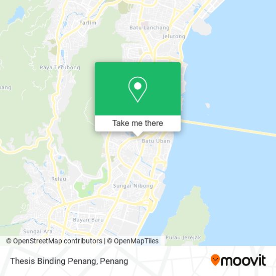 Thesis Binding Penang map