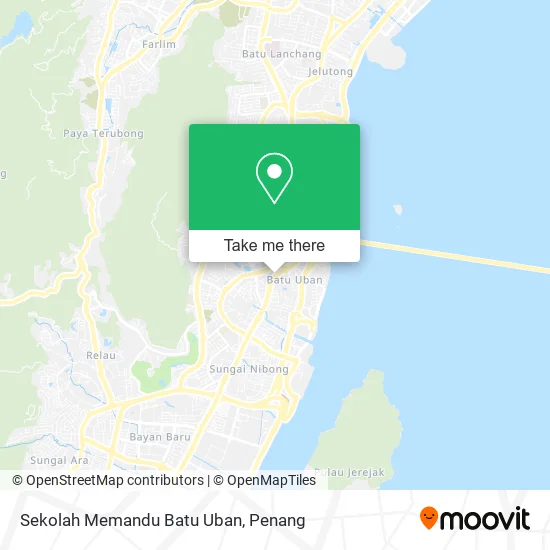 Sekolah Memandu Batu Uban map