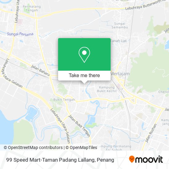 Peta 99 Speed Mart-Taman Padang Lallang