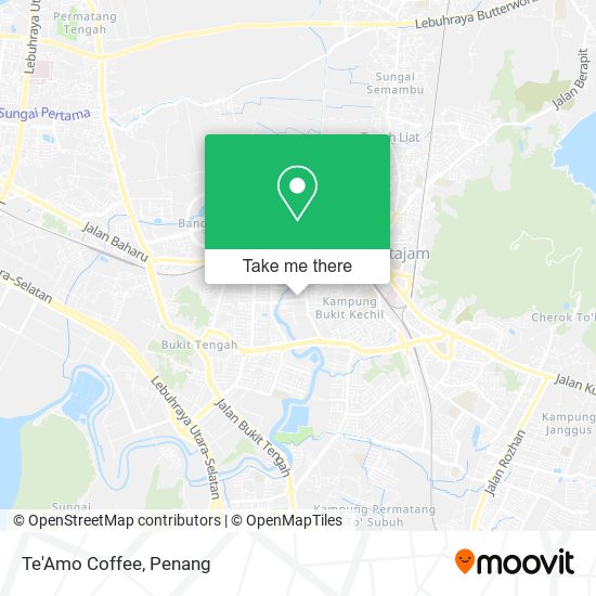 Te'Amo Coffee map