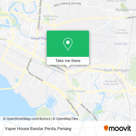 Vaper House Bandar Perda map
