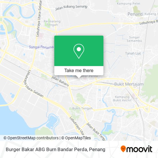 Peta Burger Bakar ABG Burn Bandar Perda