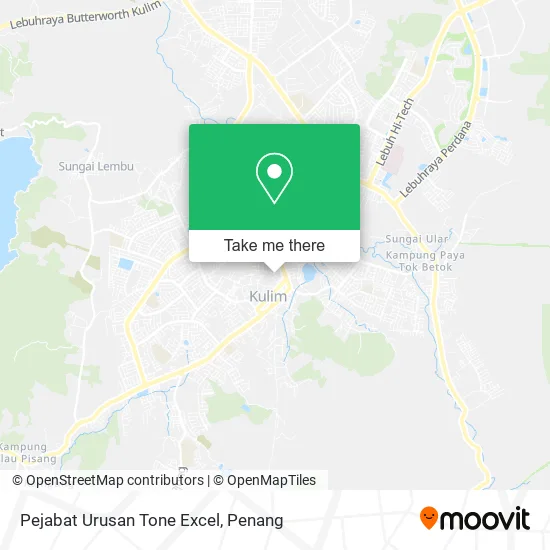 Pejabat Urusan Tone Excel map