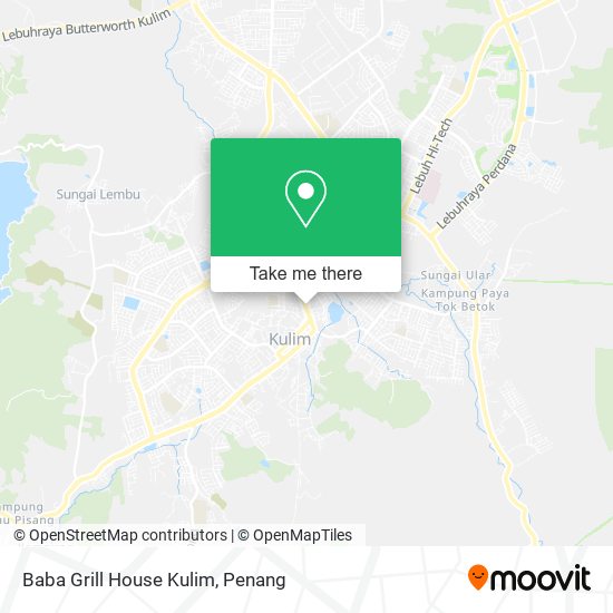 Baba Grill House Kulim map