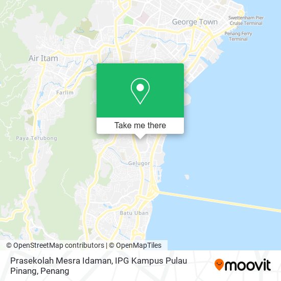 Prasekolah Mesra Idaman, IPG Kampus Pulau Pinang map