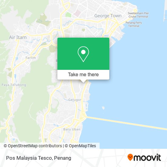 Pos Malaysia Tesco map