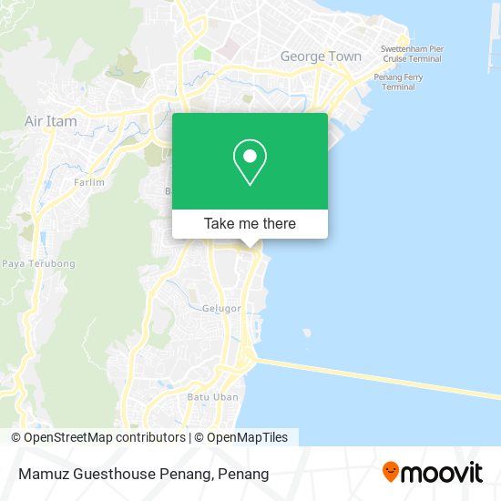 Mamuz Guesthouse Penang map