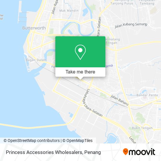 Princess Accessories Wholesalers map