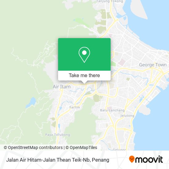 Jalan Air Hitam-Jalan Thean Teik-Nb map