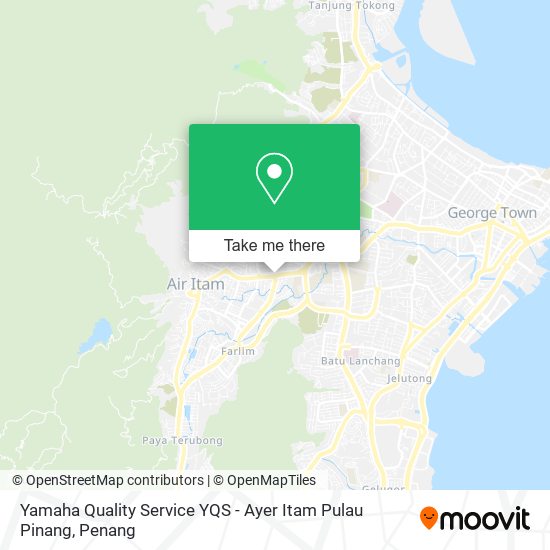 Yamaha Quality Service YQS - Ayer Itam Pulau Pinang map