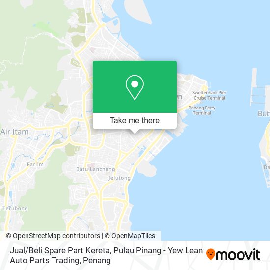 Jual / Beli Spare Part Kereta, Pulau Pinang - Yew Lean Auto Parts Trading map
