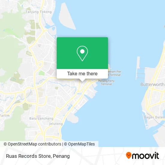 Ruas Records Store map