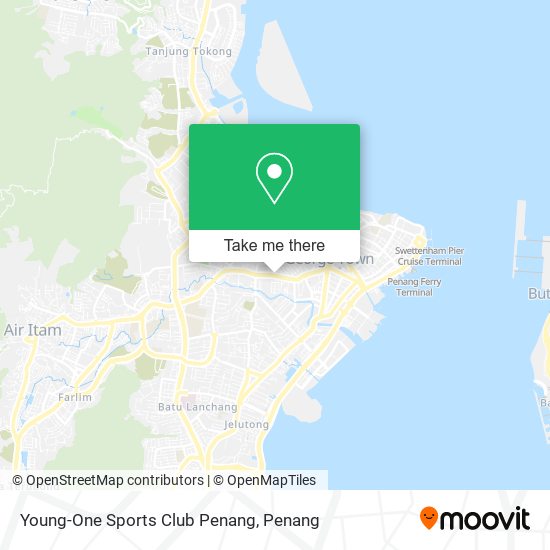Young-One Sports Club Penang map
