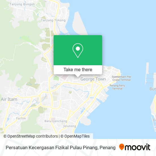 Persatuan Kecergasan Fizikal Pulau Pinang map
