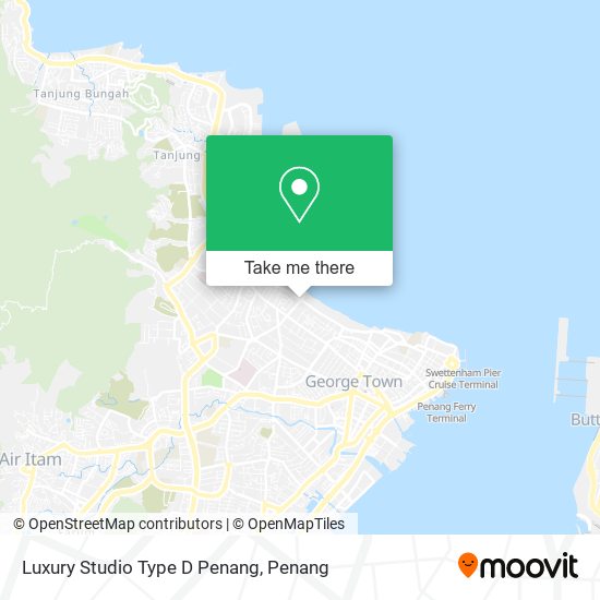 Luxury Studio Type D Penang map