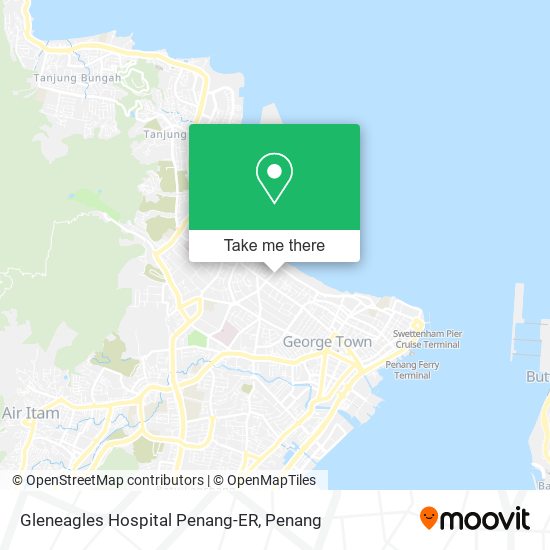 Peta Gleneagles Hospital Penang-ER