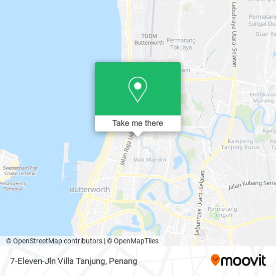 Peta 7-Eleven-Jln Villa Tanjung