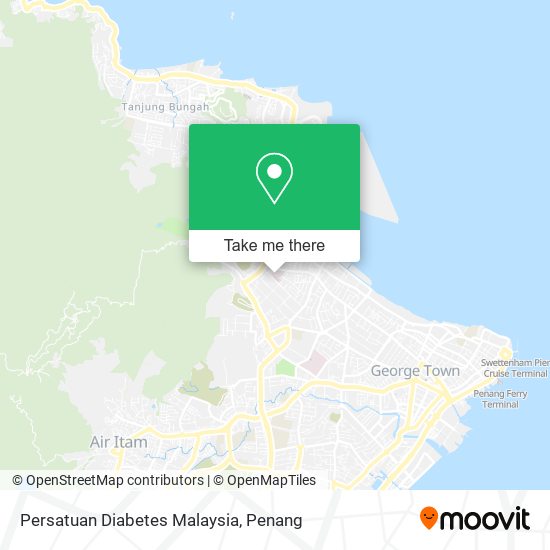 Persatuan Diabetes Malaysia map