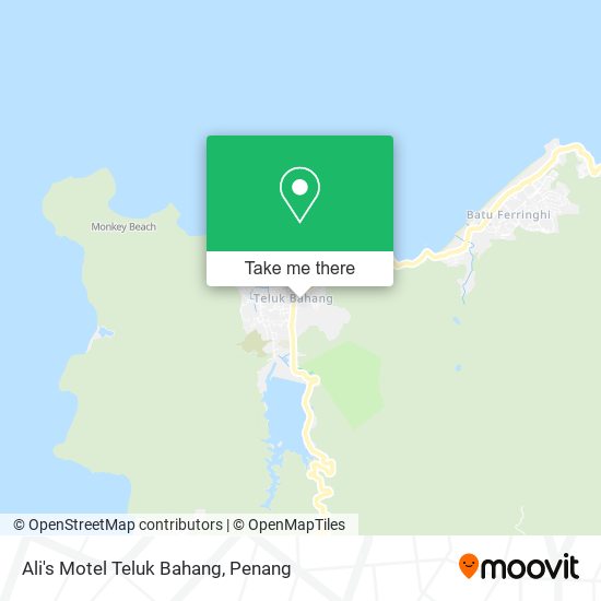 Ali's Motel Teluk Bahang map