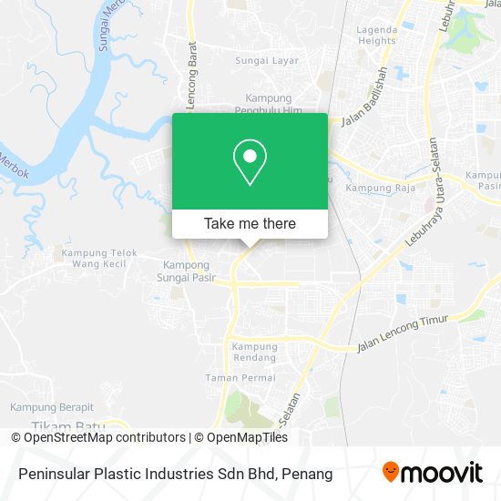 Peninsular Plastic Industries Sdn Bhd map