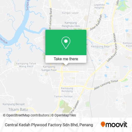 Peta Central Kedah Plywood Factory Sdn Bhd