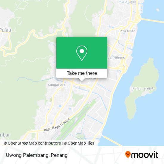 Uwong Palembang map