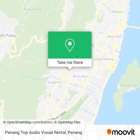 Penang Top Audio Visual Rental map