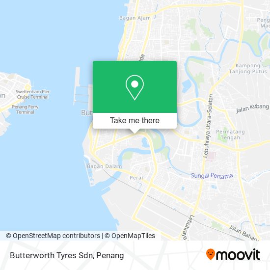 Butterworth Tyres Sdn map