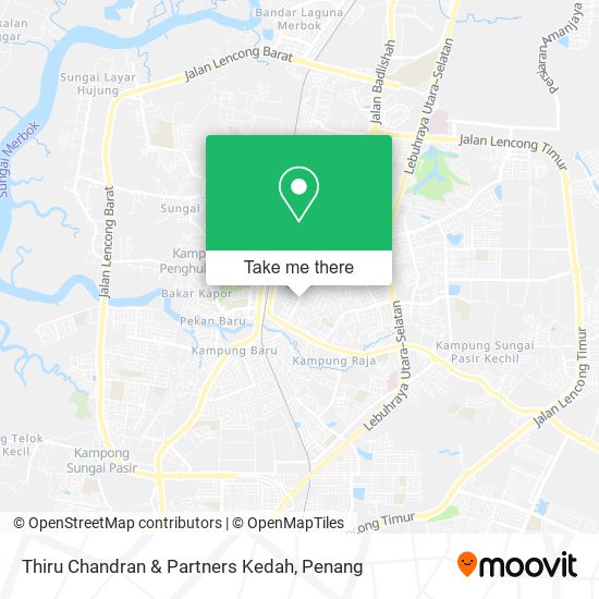 Thiru Chandran & Partners Kedah map