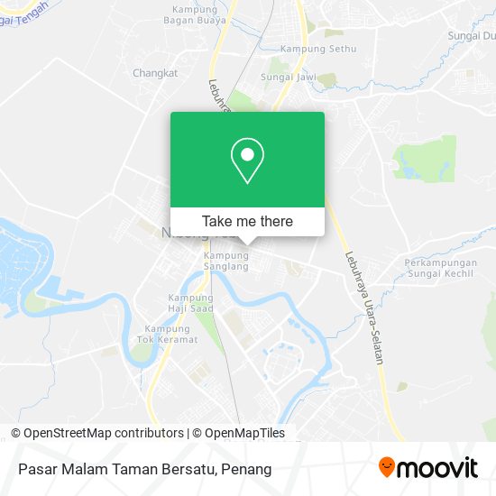 Peta Pasar Malam Taman Bersatu