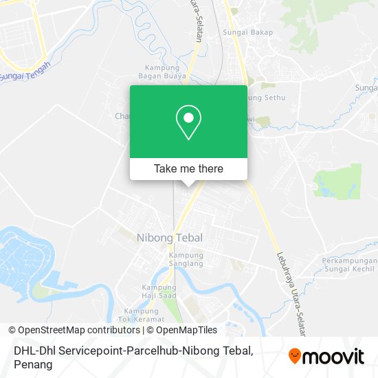 Peta DHL-Dhl Servicepoint-Parcelhub-Nibong Tebal