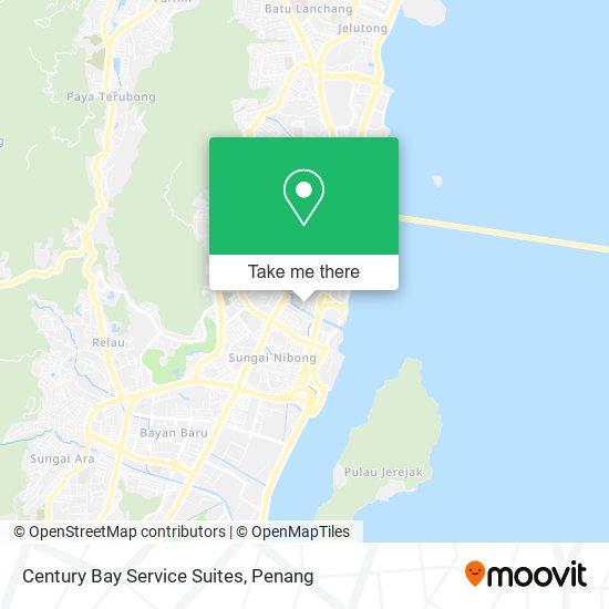 Century Bay Service Suites map