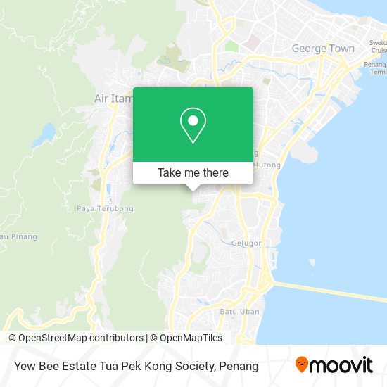Peta Yew Bee Estate Tua Pek Kong Society
