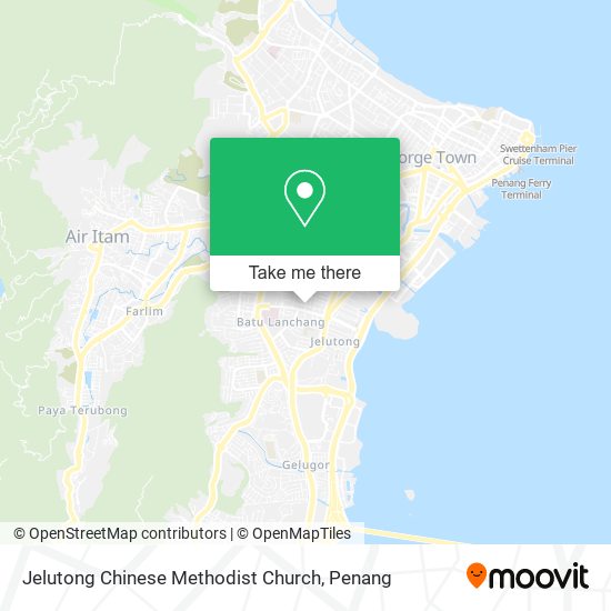 Jelutong Chinese Methodist Church map