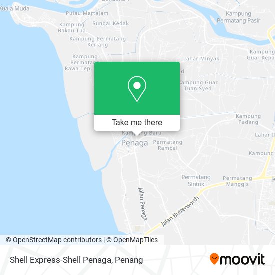 Peta Shell Express-Shell Penaga